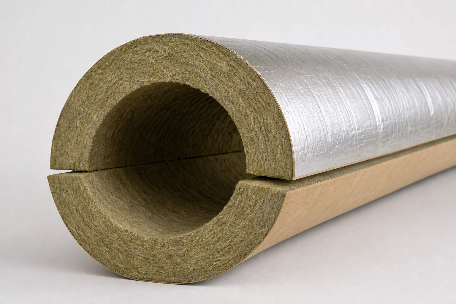 Rockwool pipe insulation